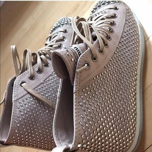 Miu Miu Studded High Top Sneaker